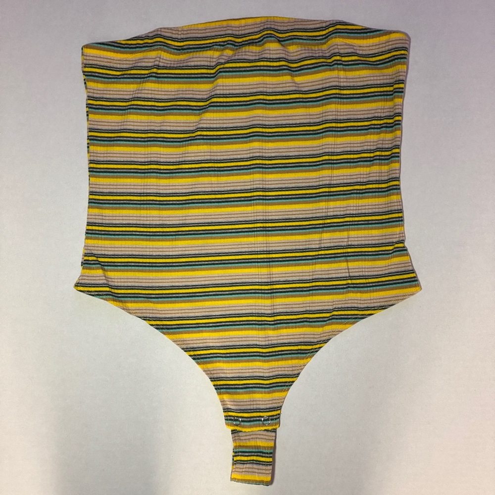Cotton Candy Yellow and Blue Bodysuit One Piece